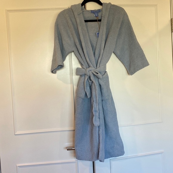 Colorado Clothing Kids Unisex Chenille Powder Blue Hooded Robe Size 7/8 … - Picture 11 of 11